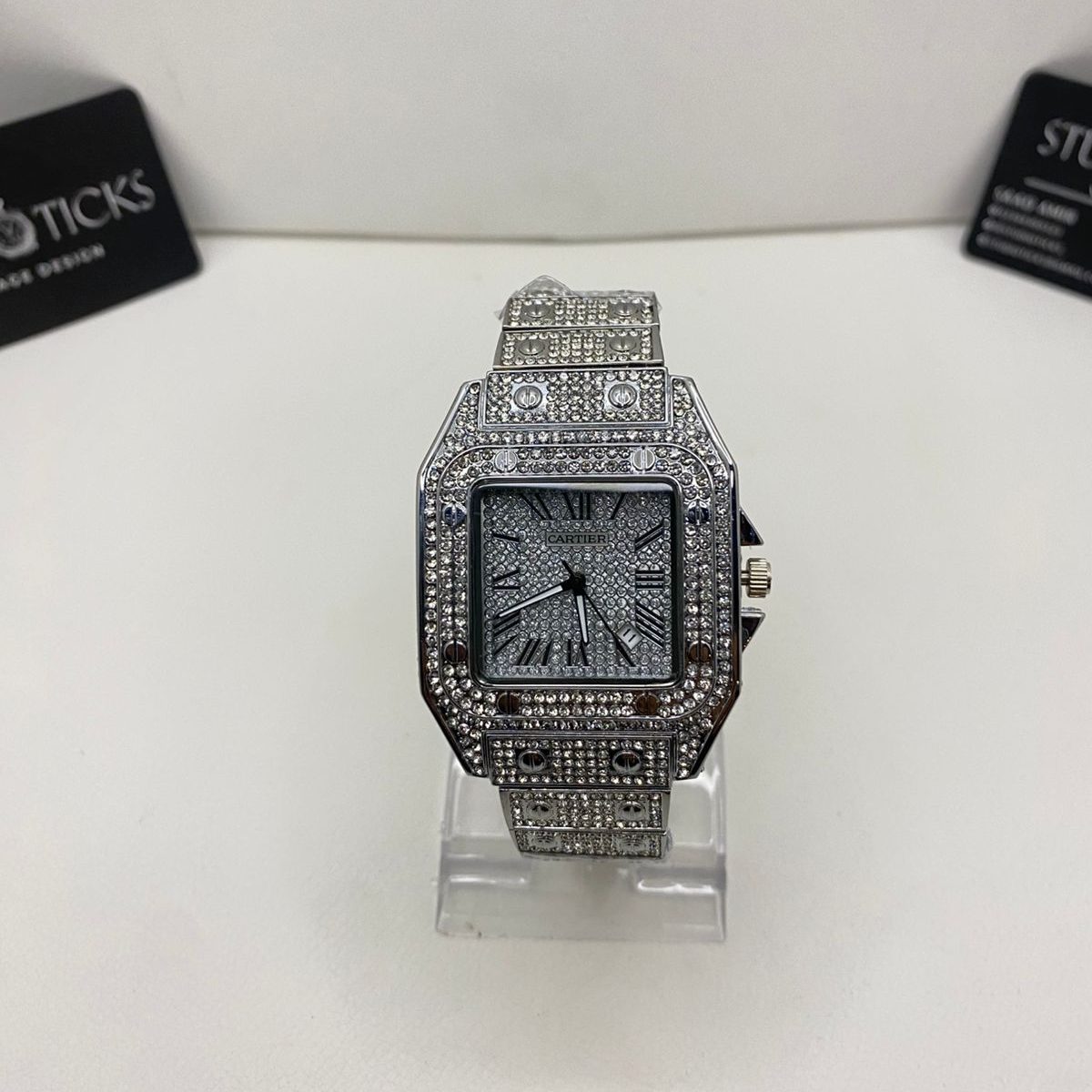 Cartier-Inspired Diamond Watch