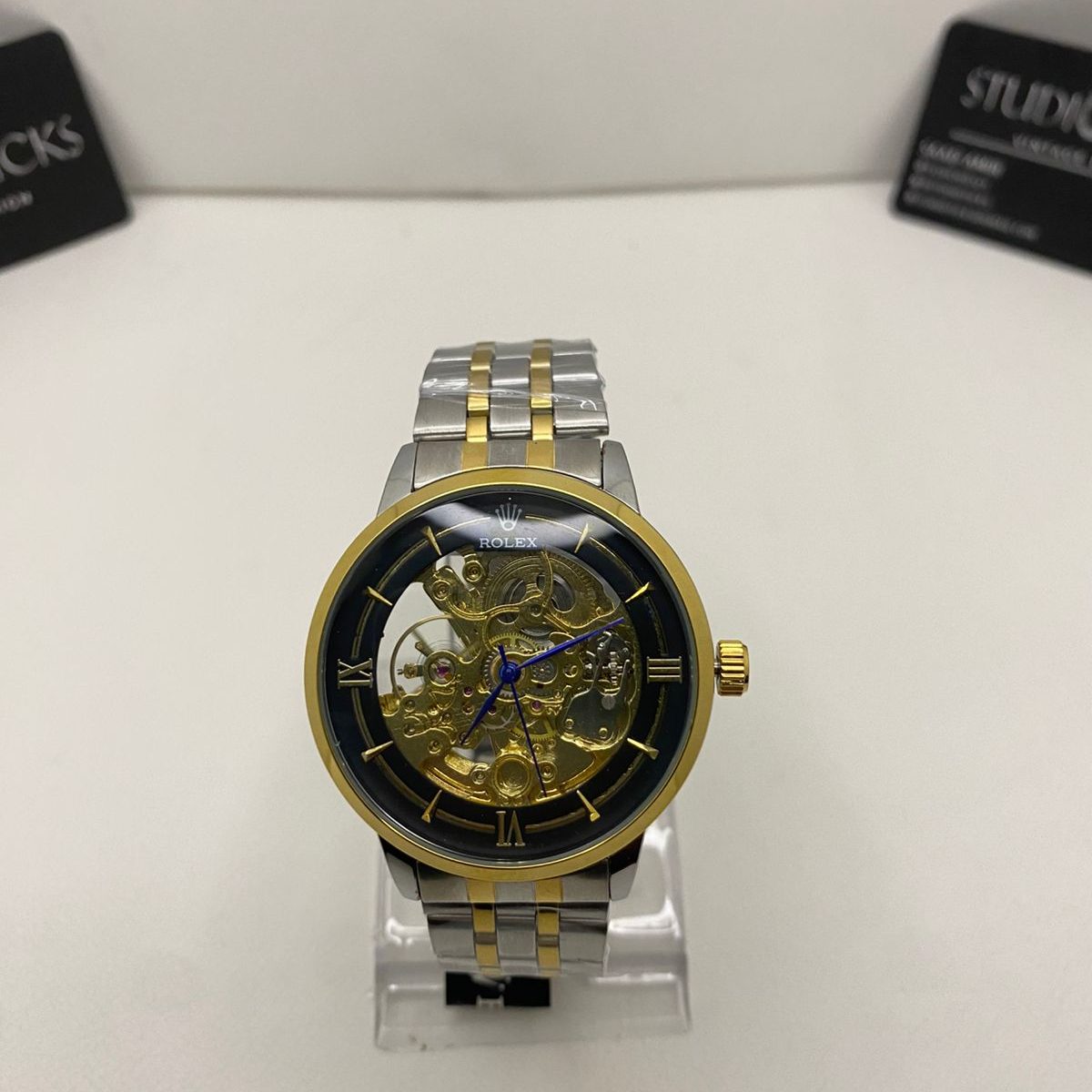 Rolex-Inspired Skeleton Dial Watch - Image 6