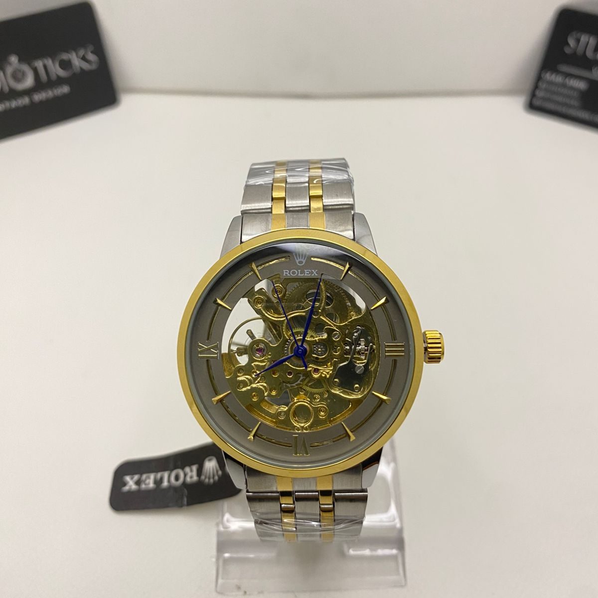 Rolex-Inspired Skeleton Dial Watch