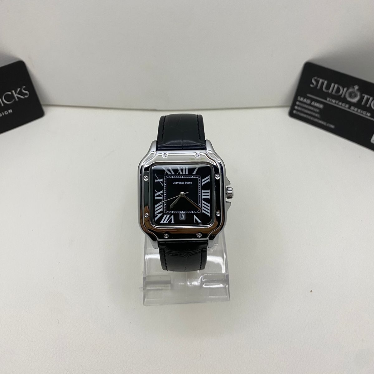 Classic Roman Dial Leather Watch