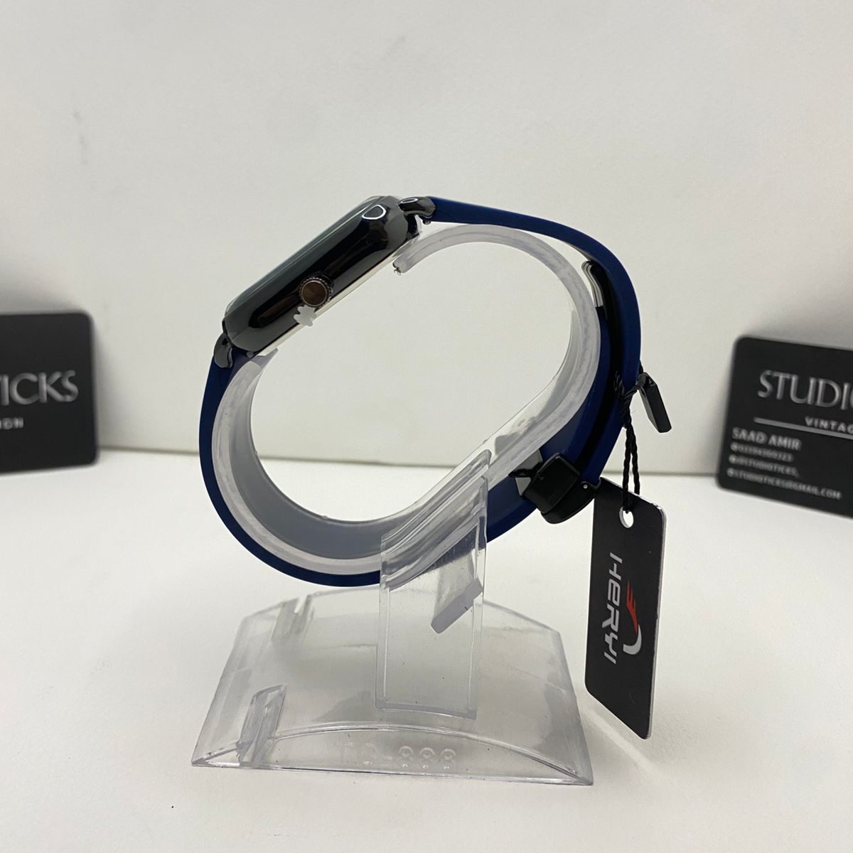 Heryi Square Dial Blue Watch - Image 4