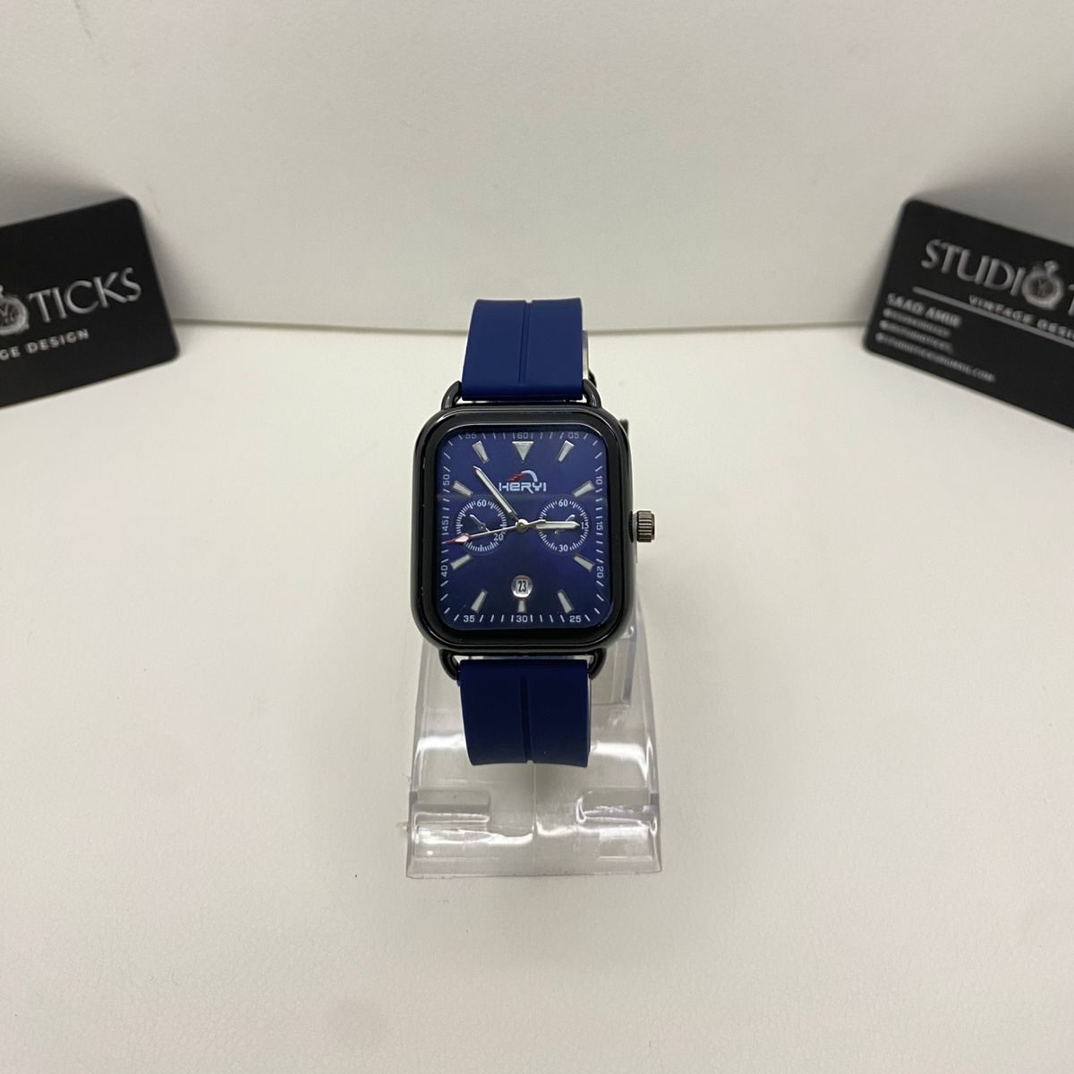 Heryi Square Dial Blue Watch