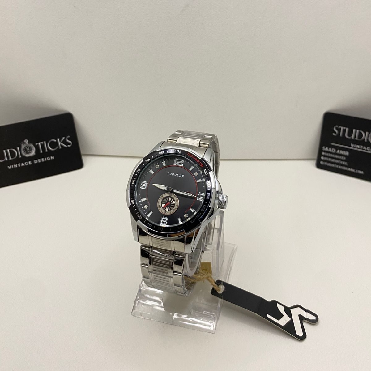 Tubular Stainless Steel Watch