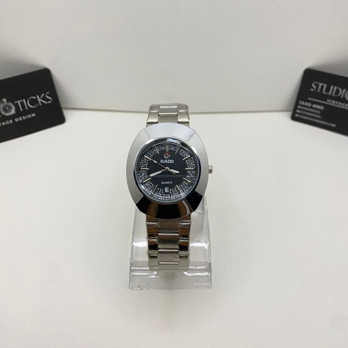 Rado Quartz Black Dial Watch